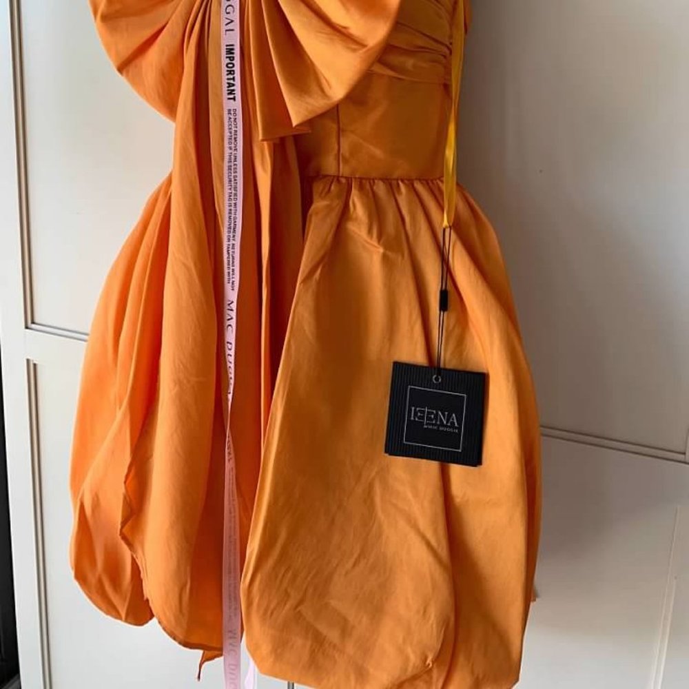 Mac Duggal Women's Spaghetti Strap Balloon Style Mini Dress- NWT-SZ 0 -12 - Picture 3 of 7